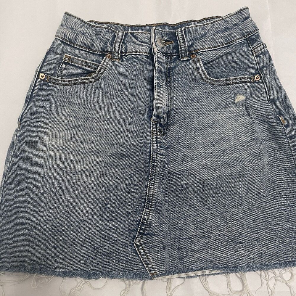 Wild Fable Skirt Womens Size 2 Denim Jean Mini Medium Wash Blue
